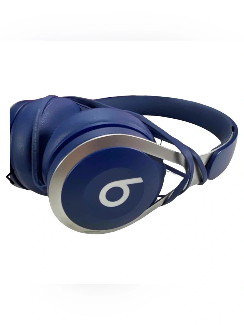 Used Beats EP Wired On-Ear Headphones Blue - Complete w/ Box & Pouch